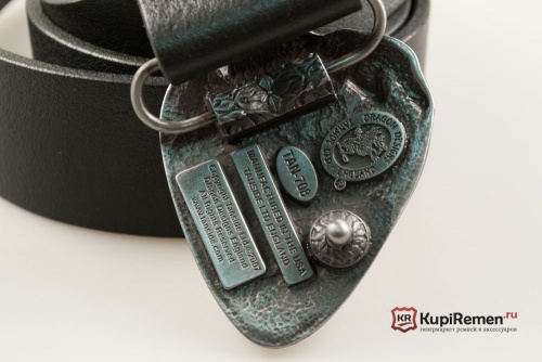 Кожаный ремень с пряжкой "Клубничка" - kupiremen.ru