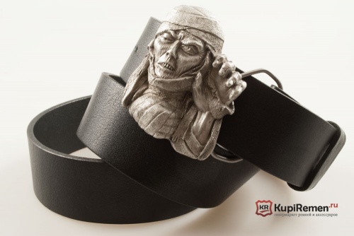Кожаный ремень с пряжкой "EGYPTIAN MUMMY" (Египетская мумия) - kupiremen.ru