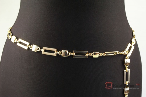 Женский пояс-цепочка ZG Accessory "Квадрат-Прямоугольник" - kupiremen.ru