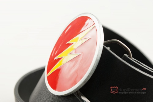 Кожаный ремень с пряжкой "LIGHTNING" (Молния) - kupiremen.ru