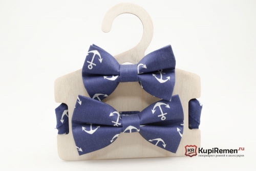 Комплект бабочек для папы и сына ЯКОРИ, ручная работа - kupiremen.ru