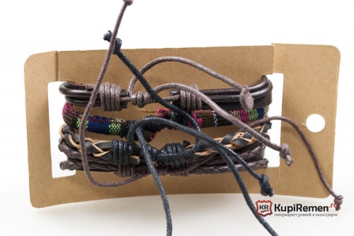 Набор из четырёх браслетов Инди - kupiremen.ru