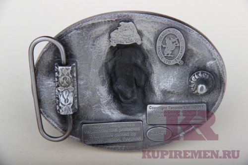 Кожаный ремень с пряжкой "Череп с костями" - kupiremen.ru