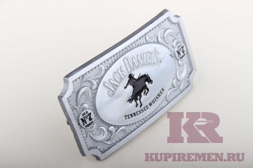 Кожаный ремень с пряжкой "Jack daniel's rodeo"  - kupiremen.ru