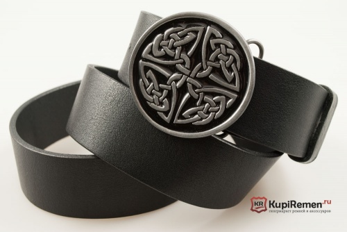 Кожаный ремень с пряжкой "CELTIC CIRCLE" (Кельтский круг) - kupiremen.ru