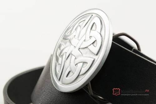 Кожаный ремень с пряжкой "CELTIC KNOT" (КЕЛЬТСКИЙ УЗЕЛ) - kupiremen.ru
