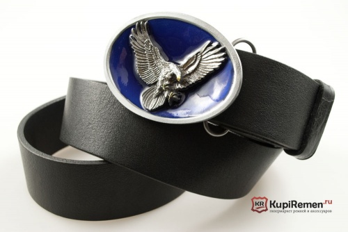 Кожаный ремень с пряжкой "EAGLE FLYING" (Полёт орла) 3D - kupiremen.ru