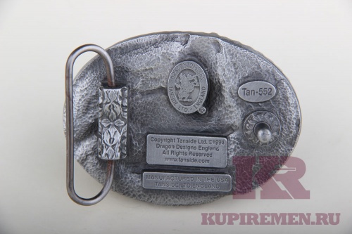 Кожаный ремень с пряжкой "GERMAN SHEPHERD" (немецкая овчарка) - kupiremen.ru