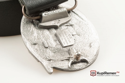 Кожаный ремень с пряжкой "Корабль в порту" 3D - kupiremen.ru