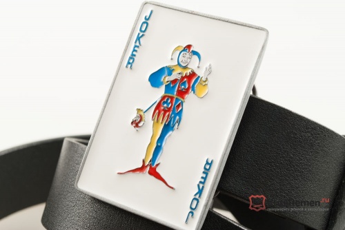 Кожаный ремень с пряжкой "Joker"  - kupiremen.ru