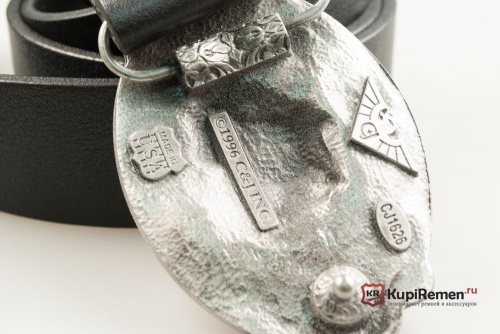 Кожаный ремень с пряжкой "WOLF HEAD" (Голова волка) 3D - kupiremen.ru