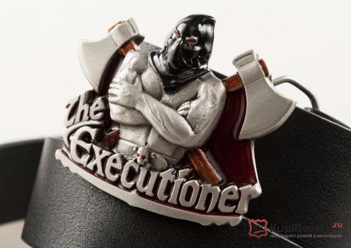 Кожаный ремень с пряжкой "The executioner" (палач) - kupiremen.ru