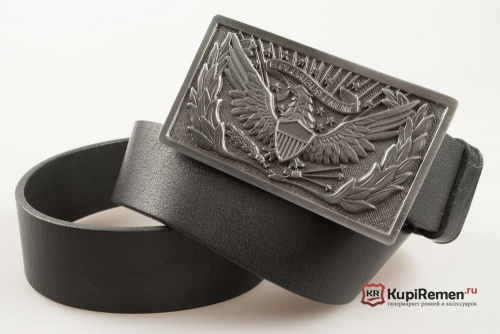 Кожаный ремень с пряжкой "1851 SWORD BELT PLATE"  - kupiremen.ru