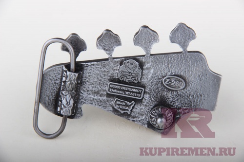 Кожаный ремень с пряжкой "Гитара" - kupiremen.ru