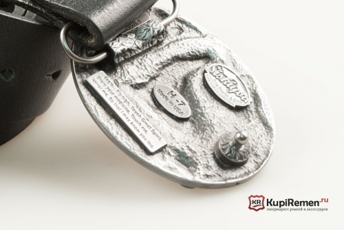 Кожаный ремень с пряжкой "Орел" 3D - kupiremen.ru