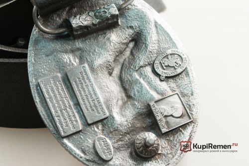 Кожаный ремень с пряжкой "HORSE" (Лошадь) 3D - kupiremen.ru