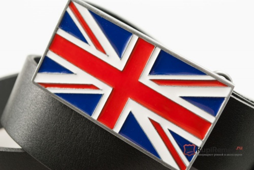 Ремень с пряжкой "UNION JACK FLAG" (Английский флаг) - kupiremen.ru