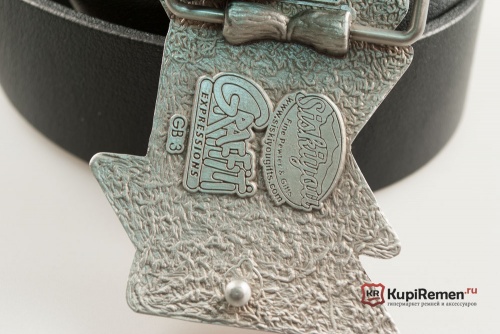Кожаный ремень с пряжкой "PLAYER" (Игрок) - kupiremen.ru