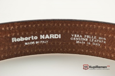 Итальянский джинсовый ремень Roberto NARDI с прострочкой - kupiremen.ru