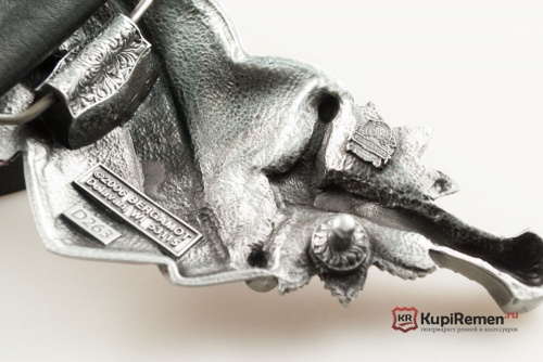 Кожаный ремень с пряжкой "LOVE HURTS" (Любовь причиняет боль) 3D - kupiremen.ru