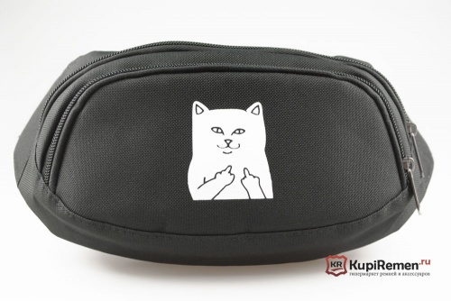 Тканевая сумка на пояс Cat Hooligan - kupiremen.ru