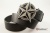 Кожаный ремень с пряжкой "NAUTICAL STAR BLACK - SILVER" (Навигационная звезда) - kupiremen.ru