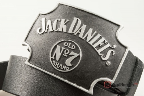 Кожаный ремень с пряжкой "JACK DANIEL'S №7" - kupiremen.ru