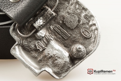 Кожаный ремень с пряжкой "SCRIM SKULL" (Череп) 3D - kupiremen.ru