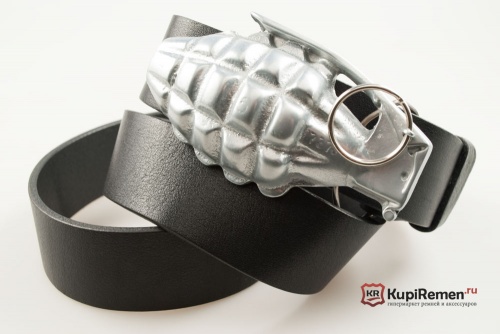 Ремень с пряжкой "HAND GRENADE" (Ручная граната) 3D - kupiremen.ru