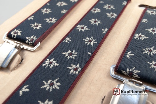 Подтяжки New Style Звёзды с вышивкой шёлком - kupiremen.ru