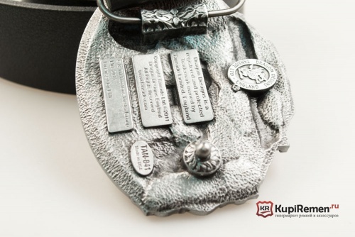 Кожаный ремень с пряжкой "MOTO GUZZI" 3D - kupiremen.ru