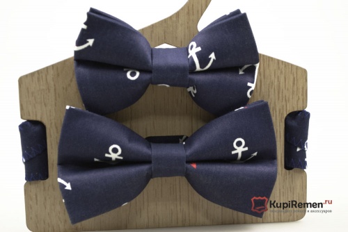 Комплект бабочек для папы и сына ЯКОРЯ, ручная работа - kupiremen.ru
