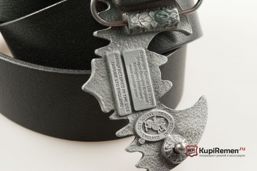 Кожаный ремень с пряжкой "BAT" - kupiremen.ru