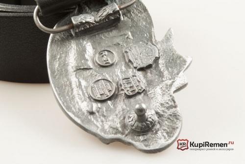 Кожаный ремень с пряжкой "LIVE TO RIDE (EAGLE SCROLL)" - kupiremen.ru