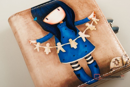 Женский кошелёк с монетницей "Girl with a garland" - kupiremen.ru