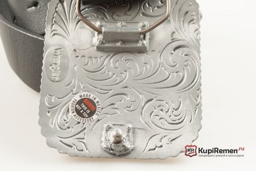 Кожаный ремень с пряжкой "Wrangler" - kupiremen.ru