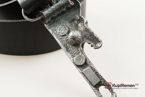 Кожаный ремень с пряжкой "HEAVY DUTY" (Брутальный) 3D - kupiremen.ru