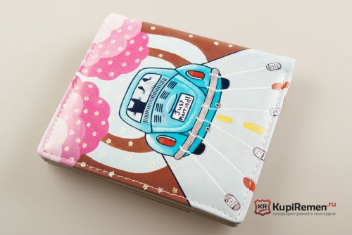Маленький женский кошелёк с принтом "Just Married" - kupiremen.ru
