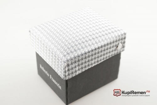 Серый узкий галстук Roberto Fzancrin в коробке - kupiremen.ru