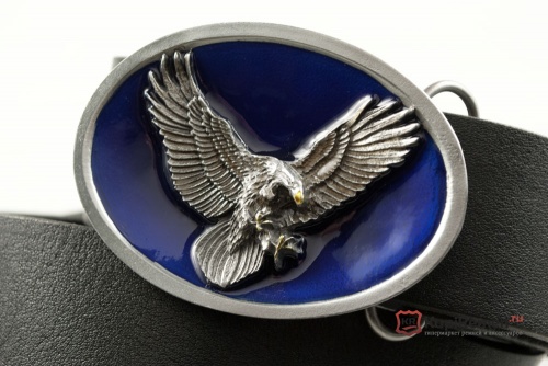 Кожаный ремень с пряжкой "EAGLE FLYING" (Полёт орла) 3D - kupiremen.ru