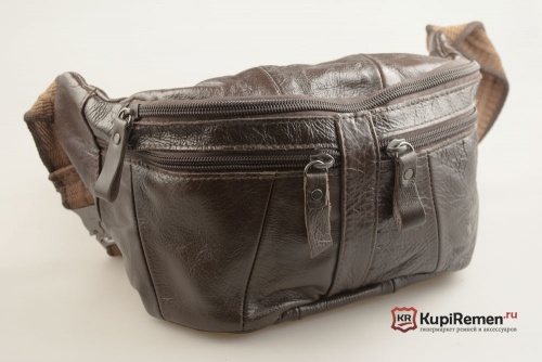 Большая кожаная сумка на пояс Fuzhiniao - kupiremen.ru