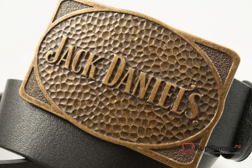 Кожаный ремень с пряжкой "JACK DANIEL'S" - kupiremen.ru