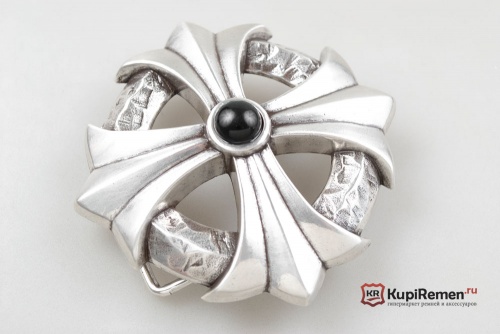 Пряжка для ремня Крест из лилий - kupiremen.ru