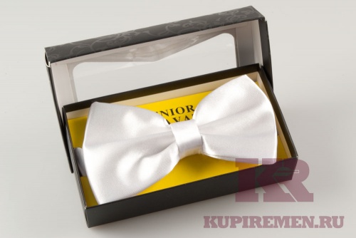 Галстук бабочка SENIOR CRAVAT  (Белый) - kupiremen.ru