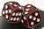 Кожаный ремень с пряжкой "DICE RED" (Бордовые кости) - kupiremen.ru