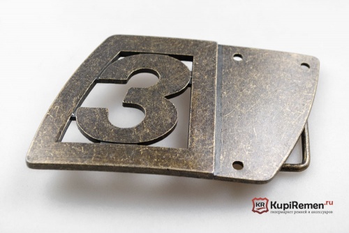 Пряжка с местом под кожаную накладку для ремня 40 мм - kupiremen.ru