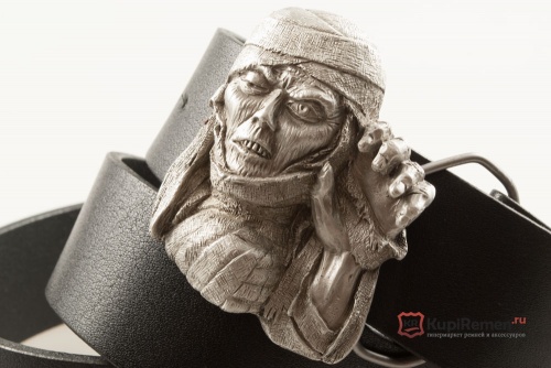 Кожаный ремень с пряжкой "EGYPTIAN MUMMY" (Египетская мумия) - kupiremen.ru