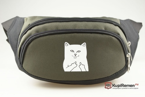 Тканевая сумка на пояс Cat Hooligan - kupiremen.ru