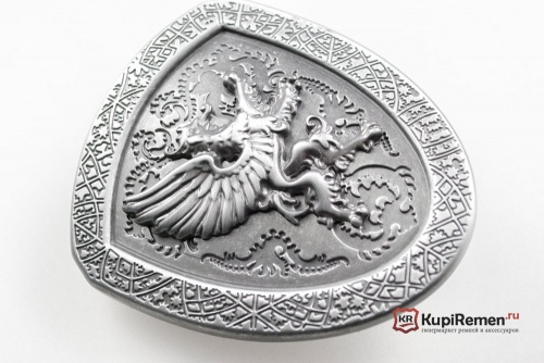 Пряжка Рыцарский щит с грифоном для ремня 40 мм - kupiremen.ru