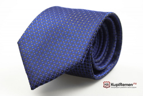 Синий мужской галстук Millionaire classic - kupiremen.ru